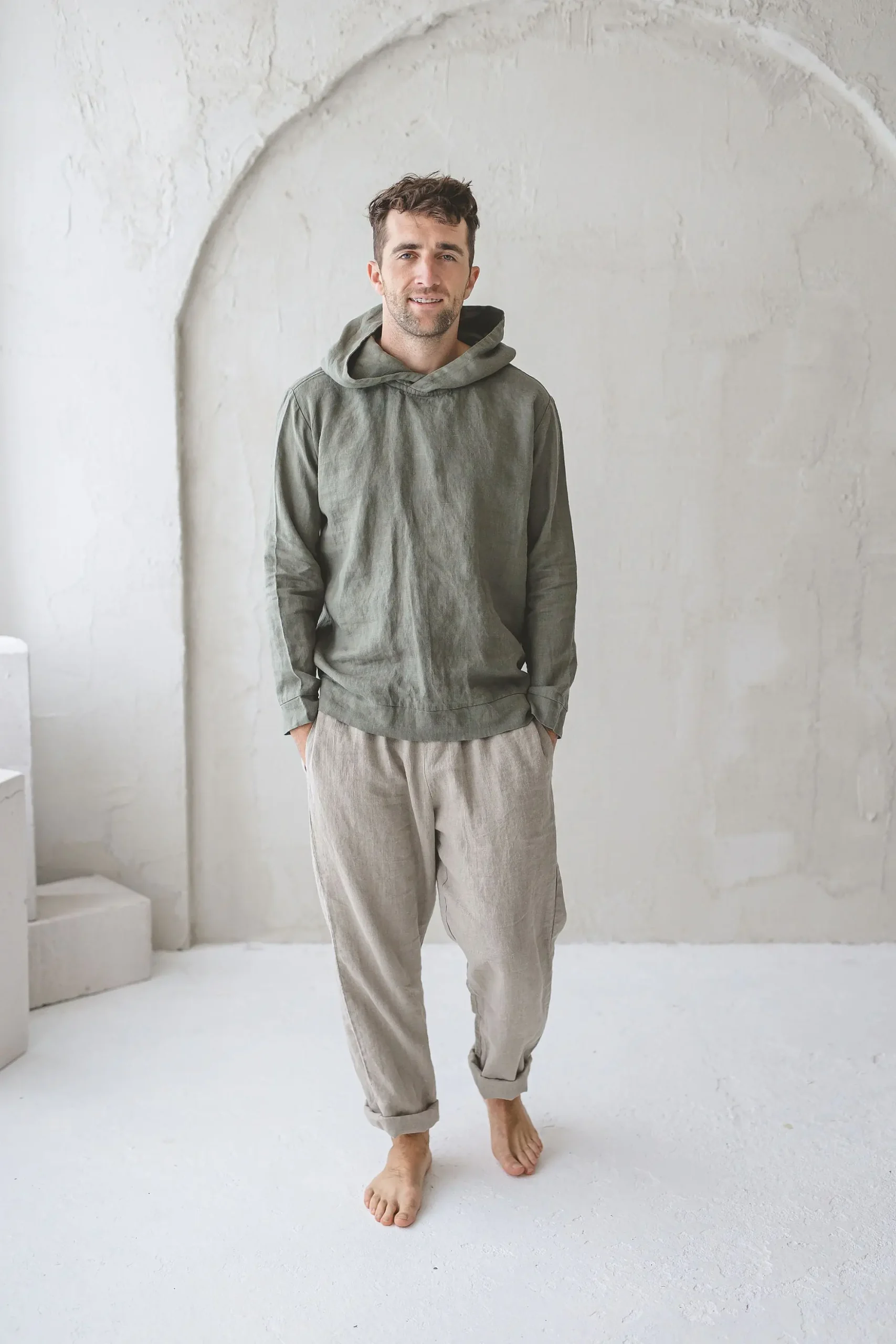 Men's Relaxed Fit Linen Pants: Casual Trousers