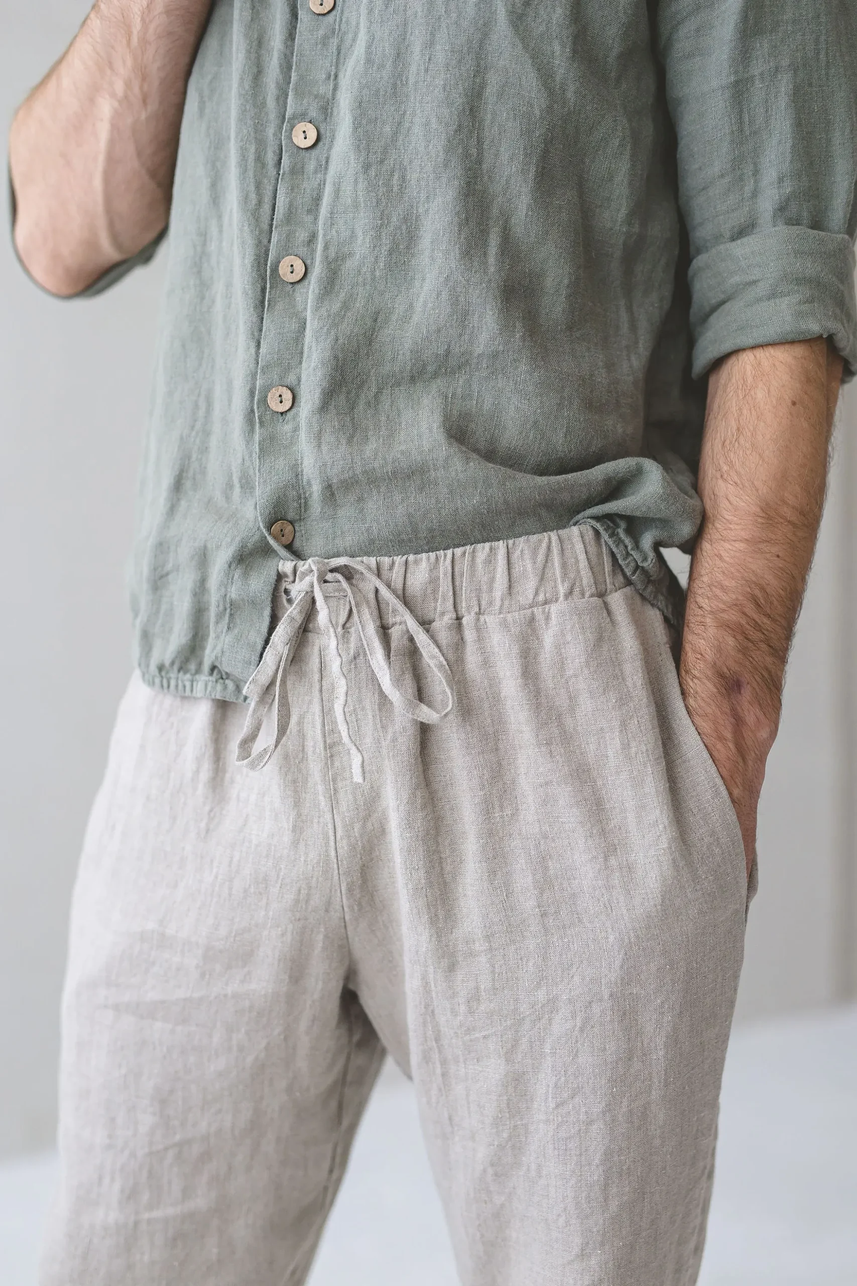 Men's Relaxed Fit Linen Pants: Casual Trousers