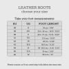 Mens Leather Black Boots Casual Boots